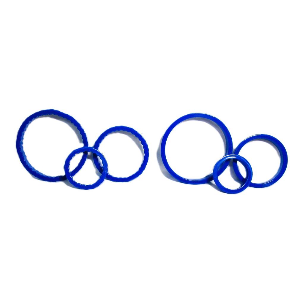 Wilton Cookie Cutters Blue Circles 6‑Piece Set Smooth & Scalloped Edges